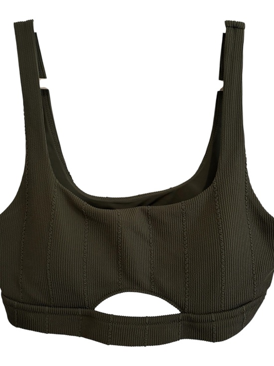 aerie Other - aerie Ribbed Scoop Women’s Bikini Top in Olive